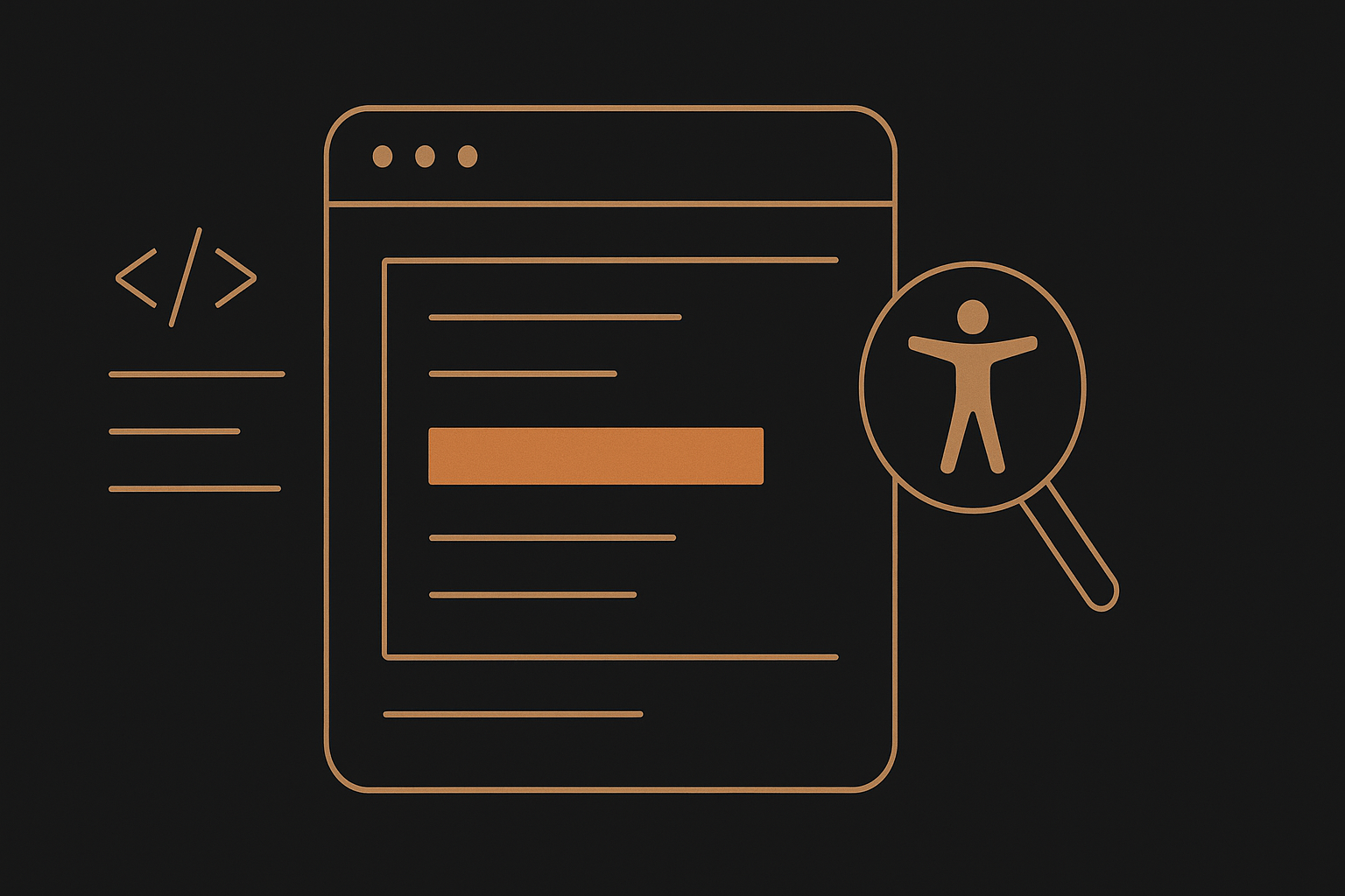 Abstract dark editorial illustration: a layered grid of translucent planes in copper and slate, representing a surface overlay that does not reach the underlying structure. No text.