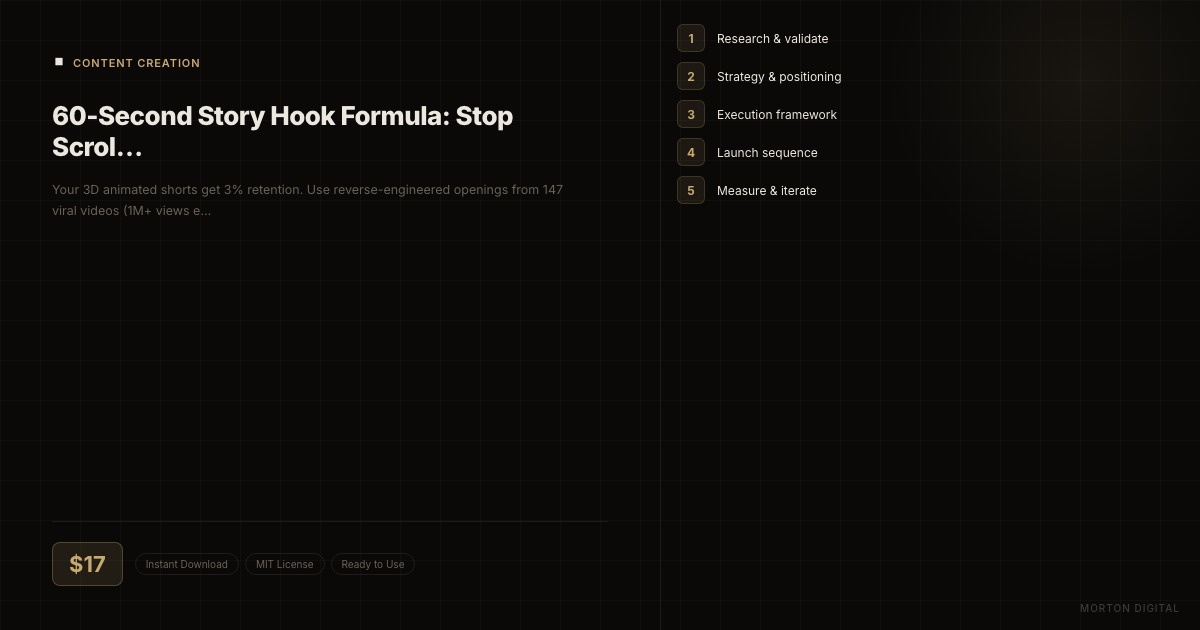 60-Second Story Hook Formula: Stop Scrollers preview