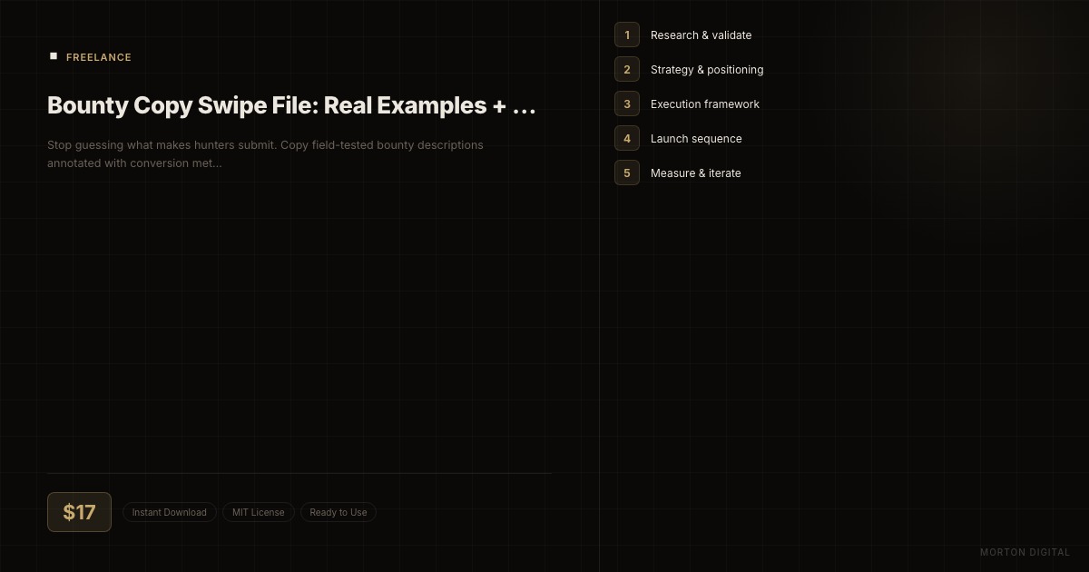 Bounty Copy Swipe File: Real Examples + Breakdowns preview