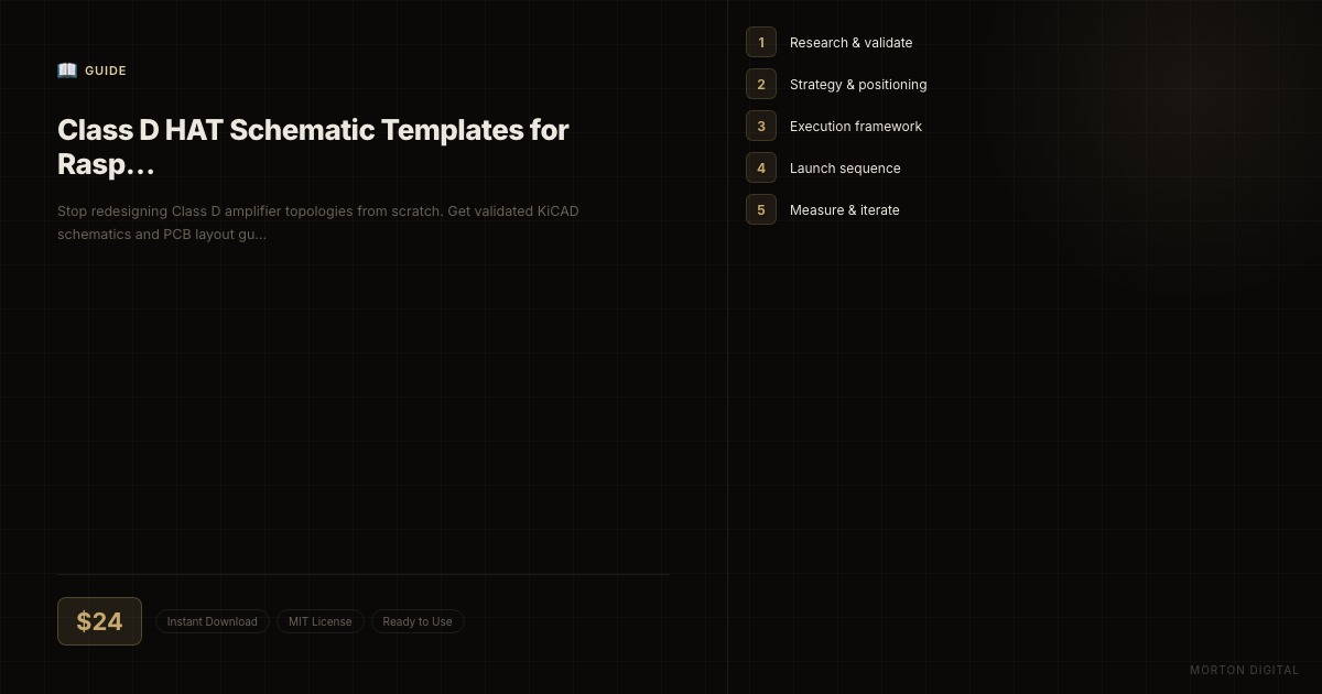 Class D HAT Schematic Templates for Raspberry Pi Audio preview