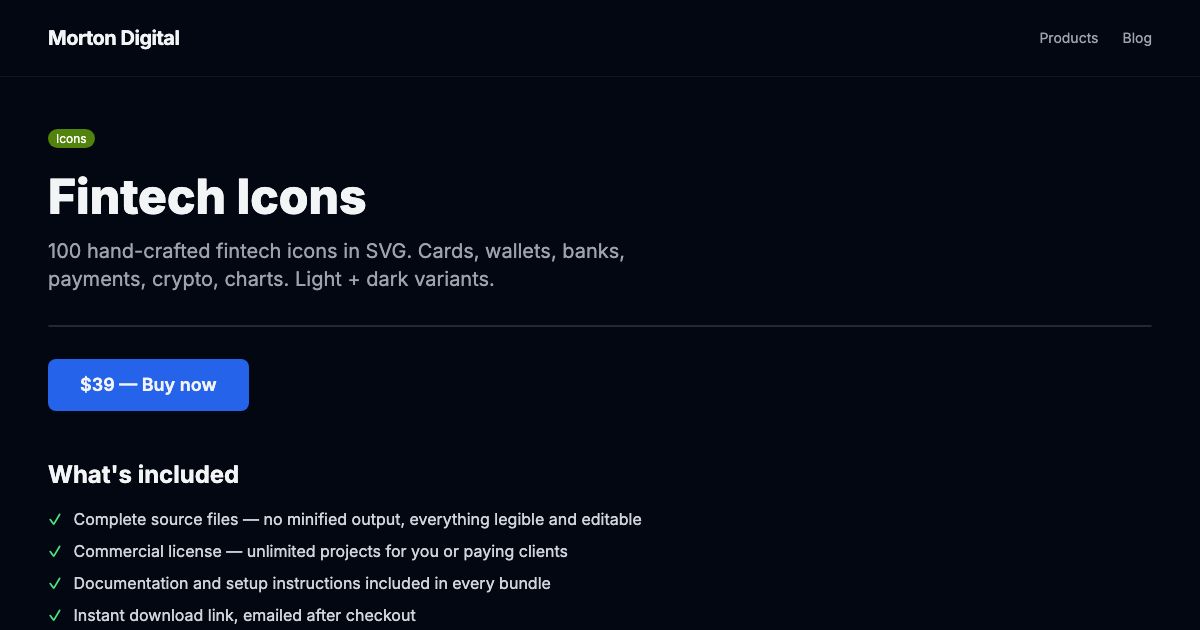 Fintech Icons preview