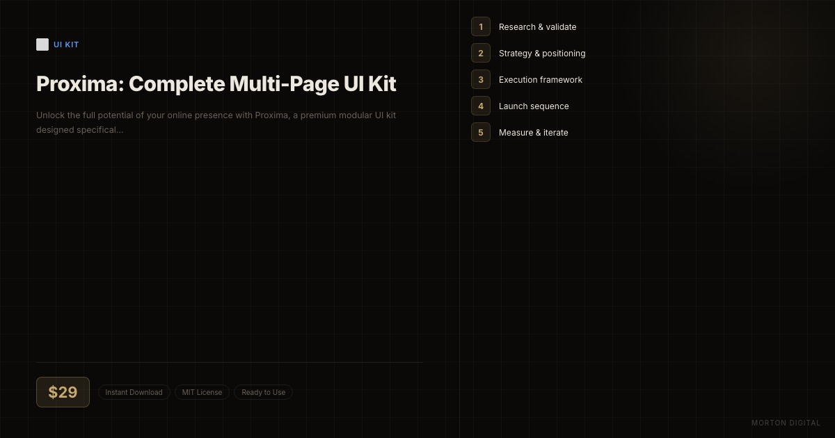 Proxima: Complete Multi-Page UI Kit preview
